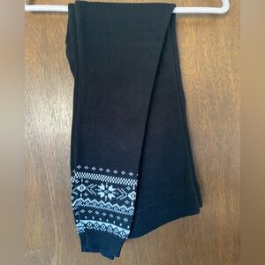 Torrid Black and White Fair Isle Leggings